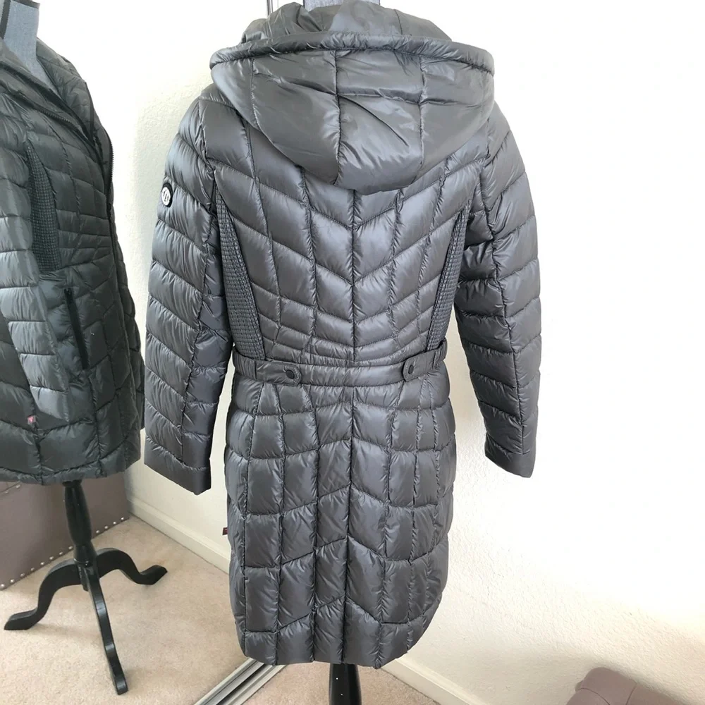 Bernardo Double Puffer Quilted Walker Coat - Picture 5 of 15